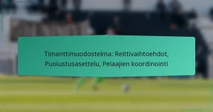 Timanttimuodostelma: Reittivaihtoehdot, Puolustusasettelu, Pelaajien koordinointi