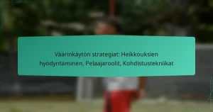 Väärinkäytön strategiat: Heikkouksien hyödyntäminen, Pelaajaroolit, Kohdistustekniikat