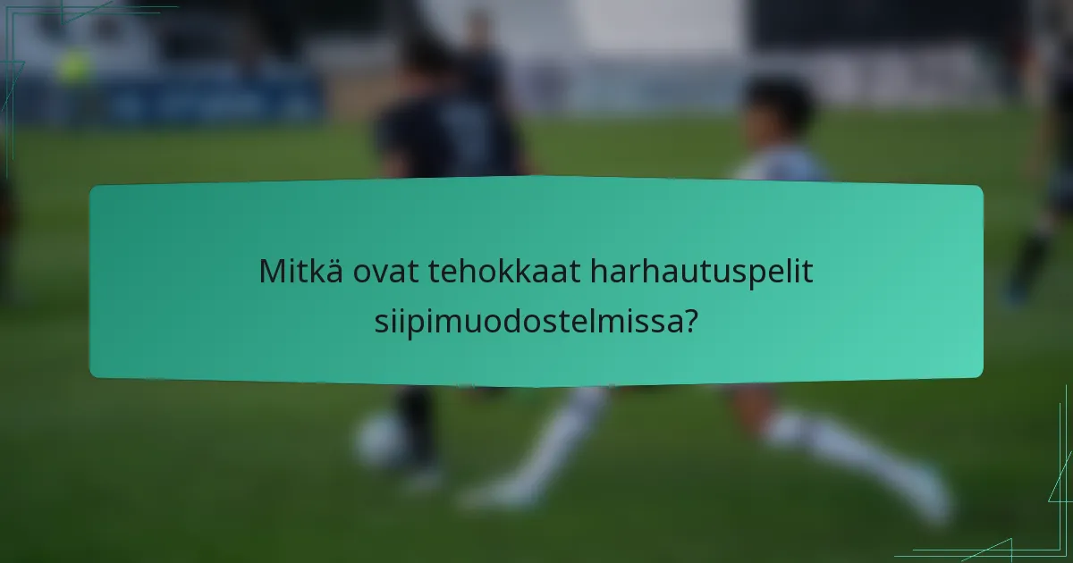 Mitkä ovat tehokkaat harhautuspelit siipimuodostelmissa?
